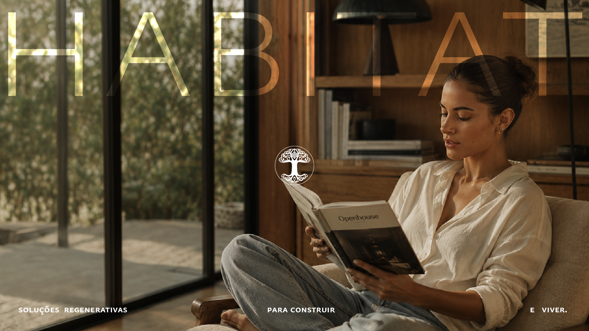 Aplicação lifestyle da marca Alphaz Habitat em ambiente residencial
